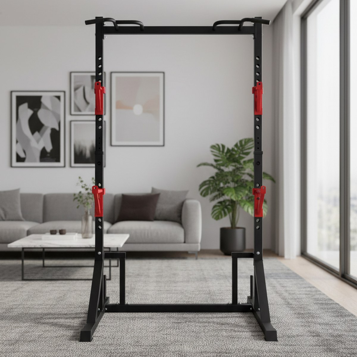 Squat Rack Power - Verstelbaar Power Rack met Pull-up Bar,