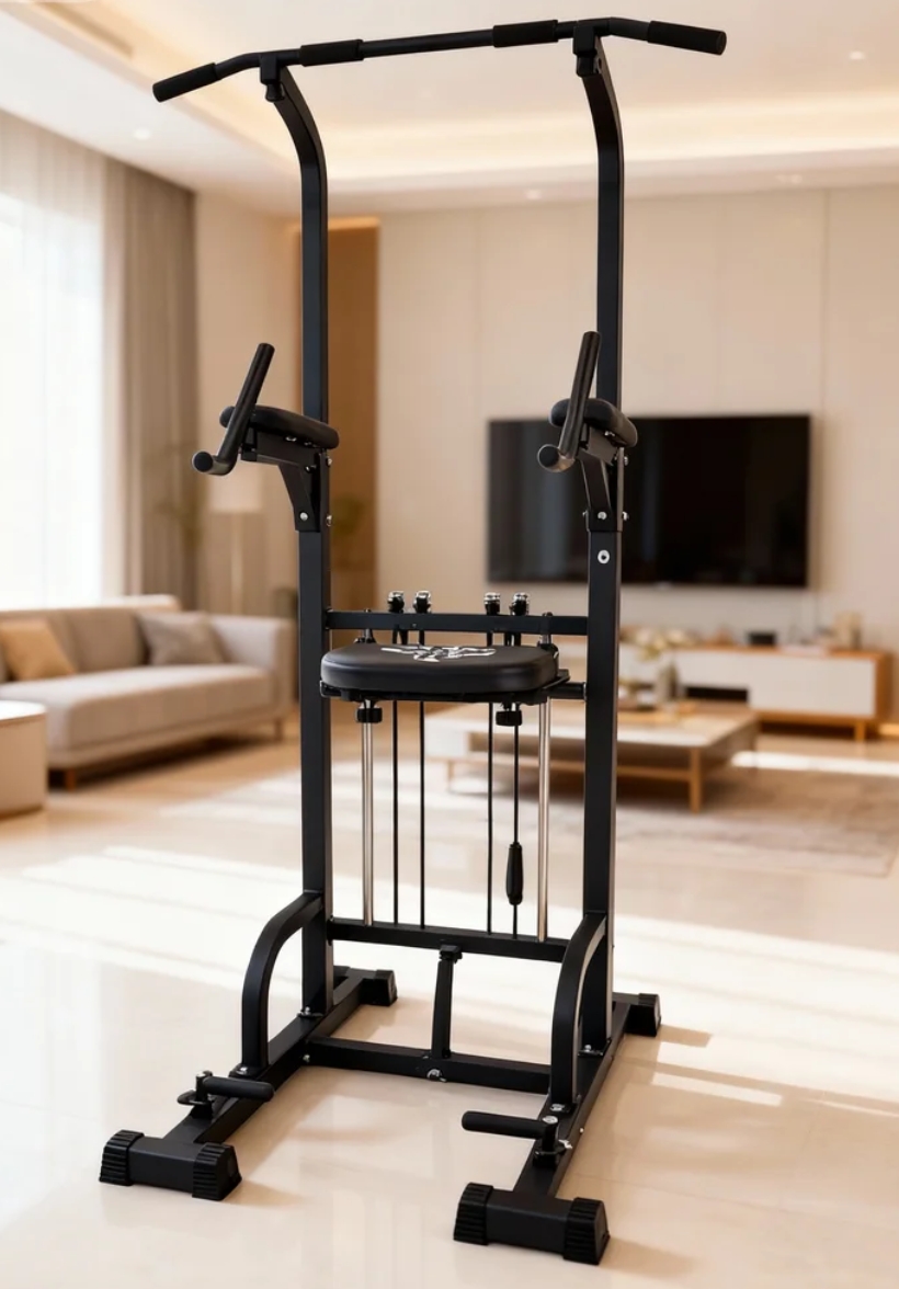 Home Gym Pull Up - Power Tower Pull-Up Dip Station 450LBS