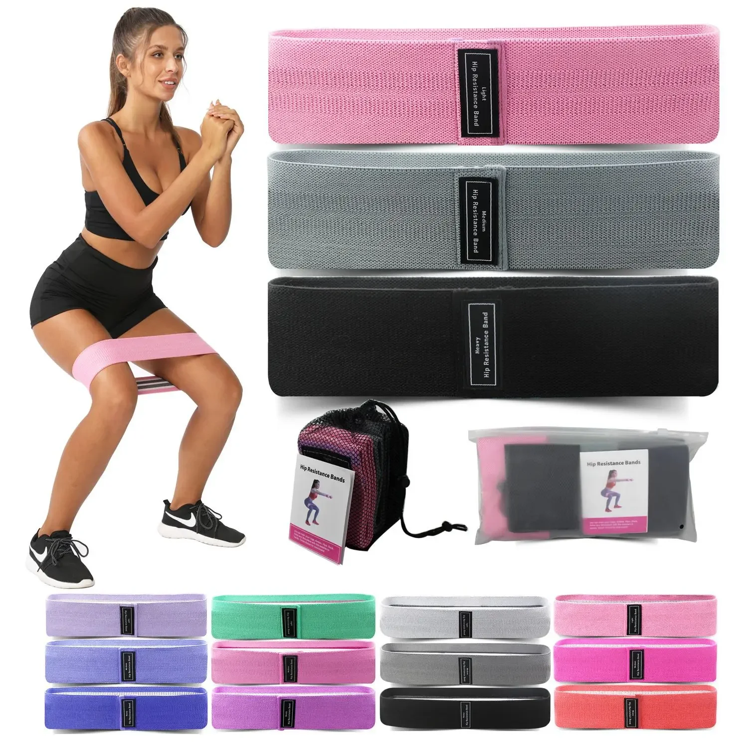 Leg Home Gym Workout - 1/2/3PCS Elastiekjes Fitness Weerstandsbanden Yoga Pilates