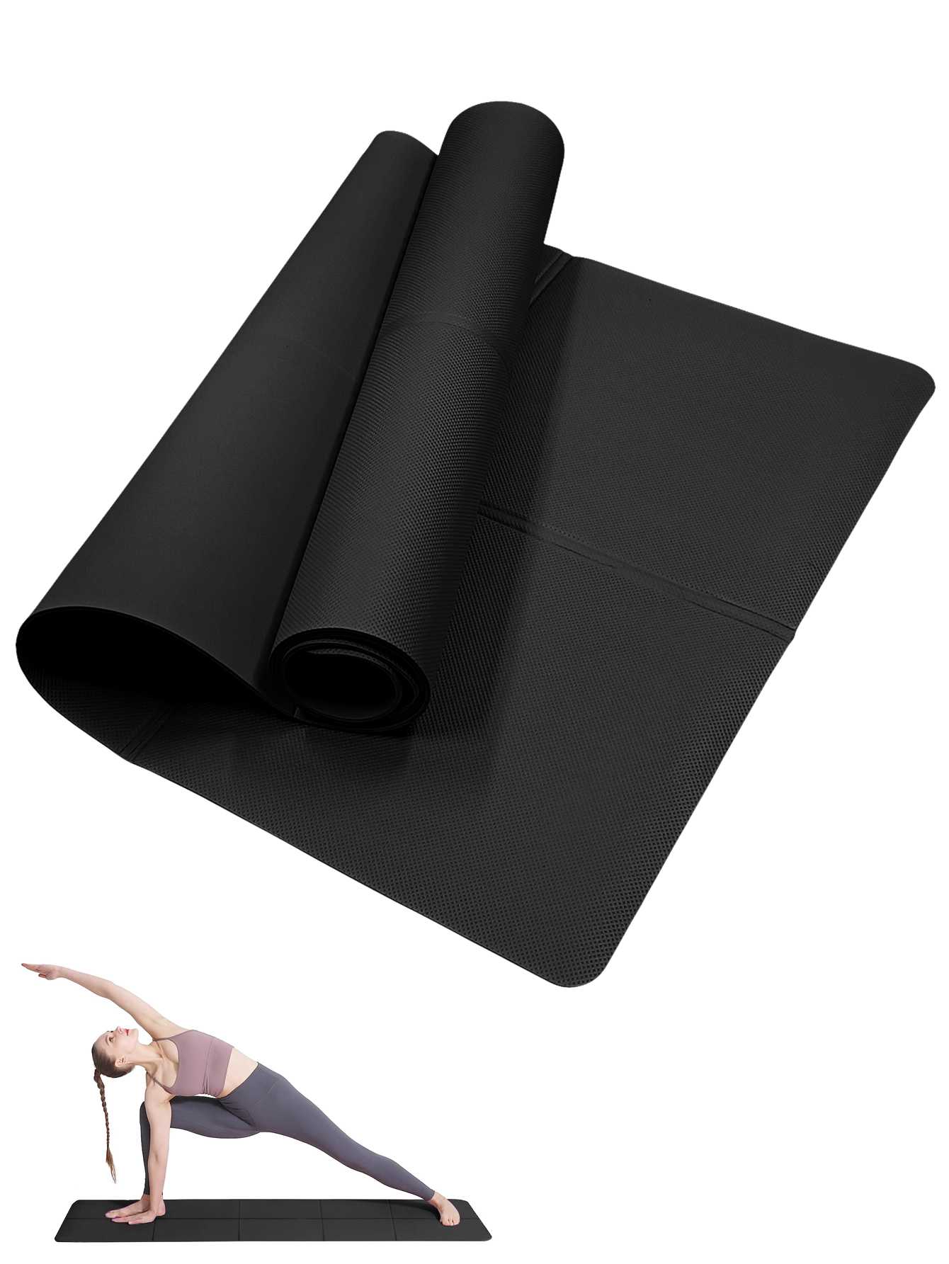 Home Gym Floor - Opvouwbare yogamat Zwart Eco-vriendelijk EVA Opvouwbare