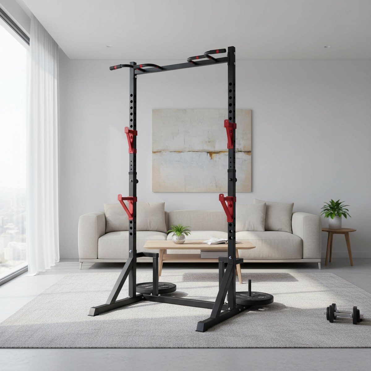 Verstelbaar Power Rack met Pul - Squat Rack Power recensie en prijs