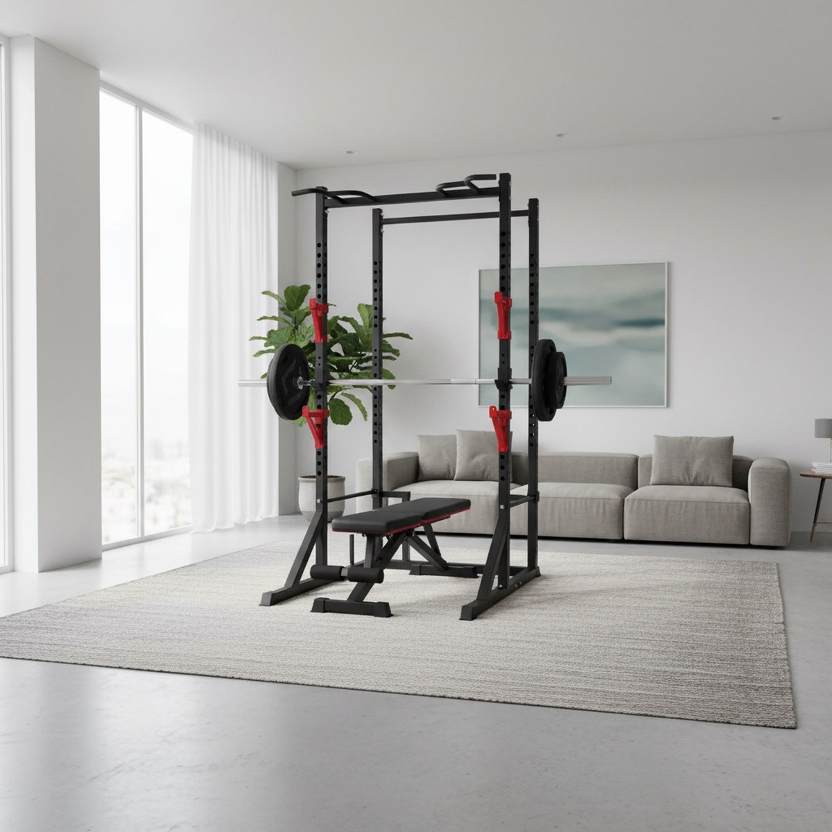 Verstelbaar Power Rack met Pul - Squat Rack Power recensie en prijs