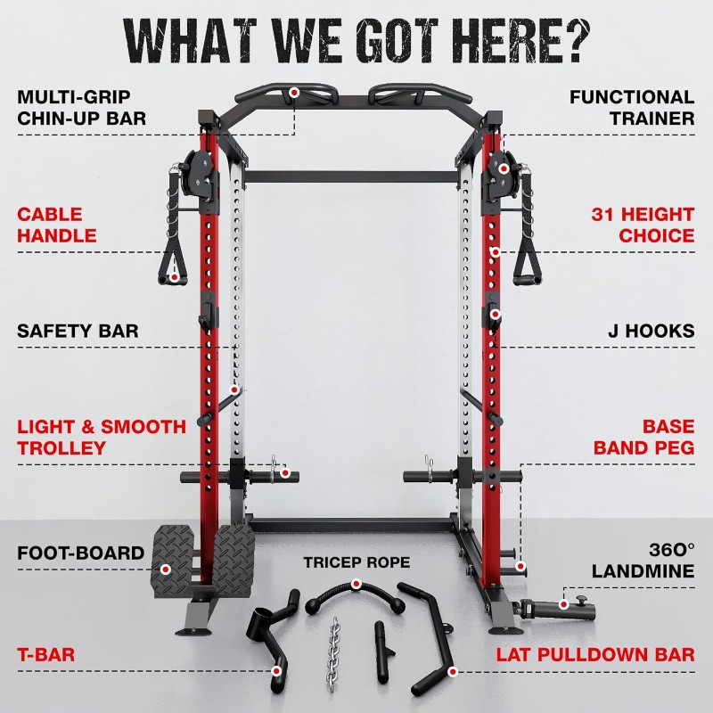 DP01 Power Cage, 2000LBS Squat - Squat Rack Power recensie en prijs