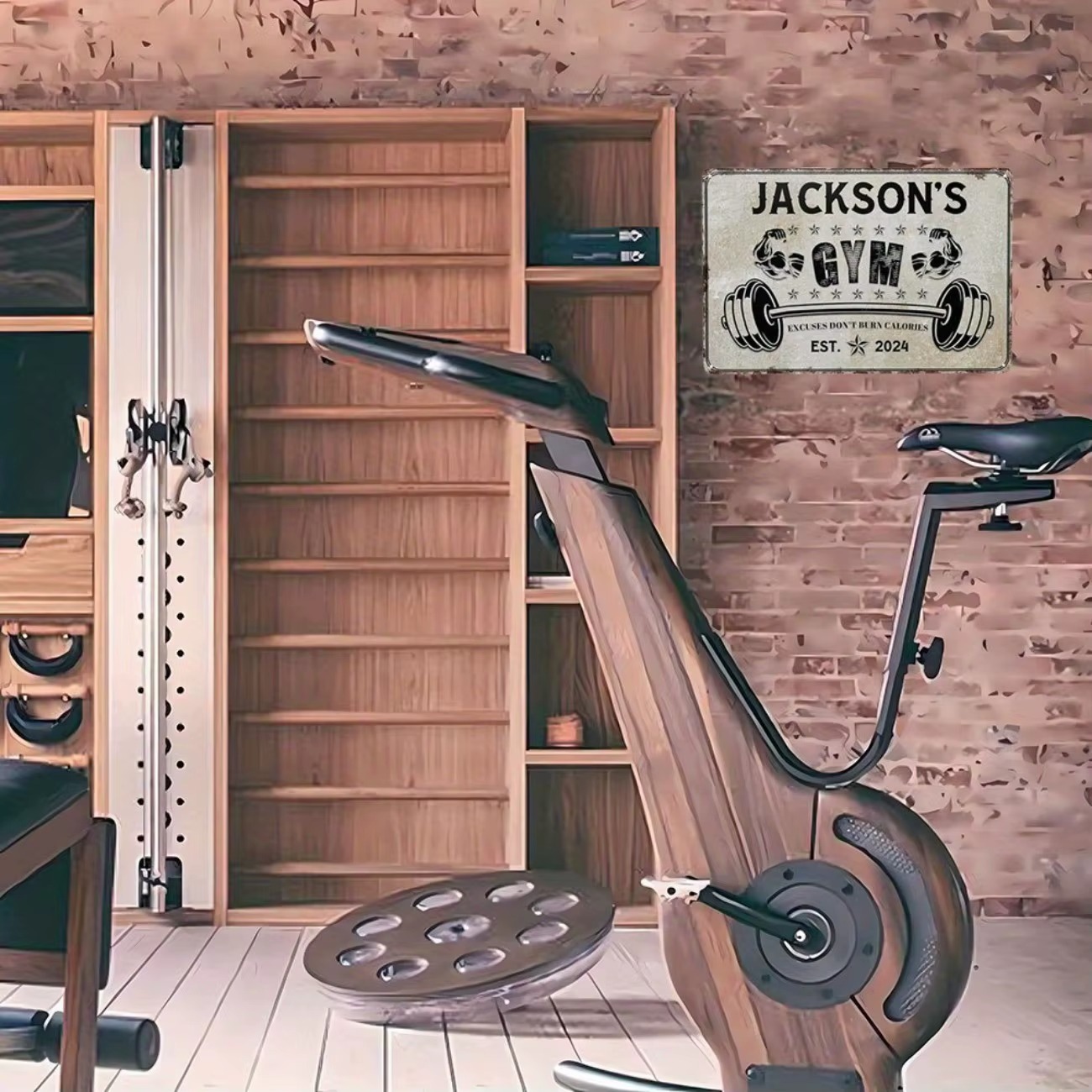 Gym gepersonaliseerd metalen b - Home Gym Decor recensie en prijs