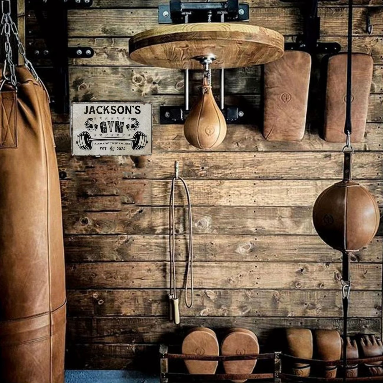 Gym gepersonaliseerd metalen b - Home Gym Decor recensie en prijs