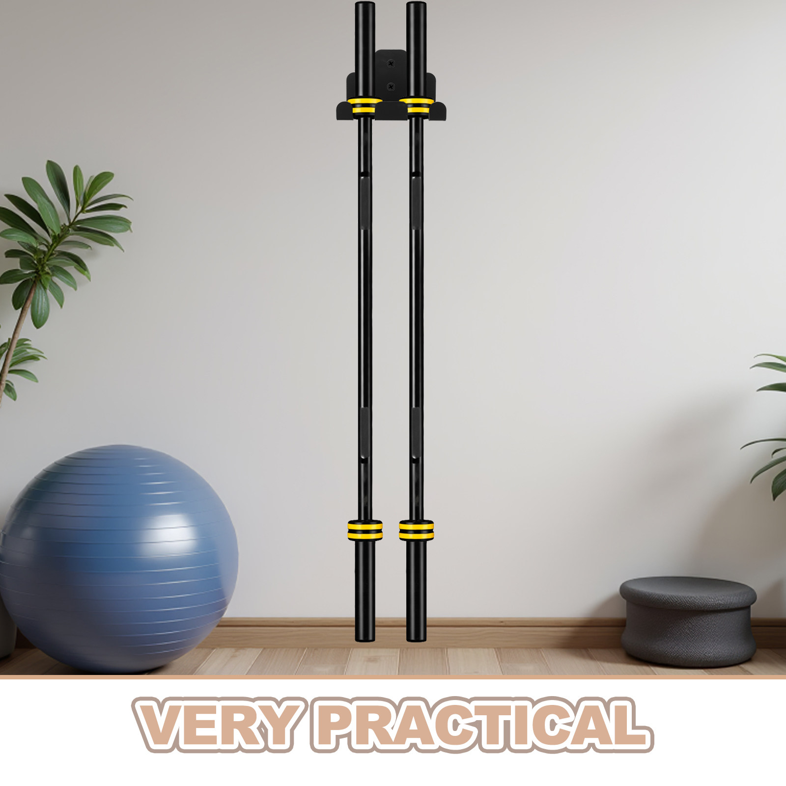 Roestvrije halterstanghouder v - Home Gym In Garage recensie en prijs