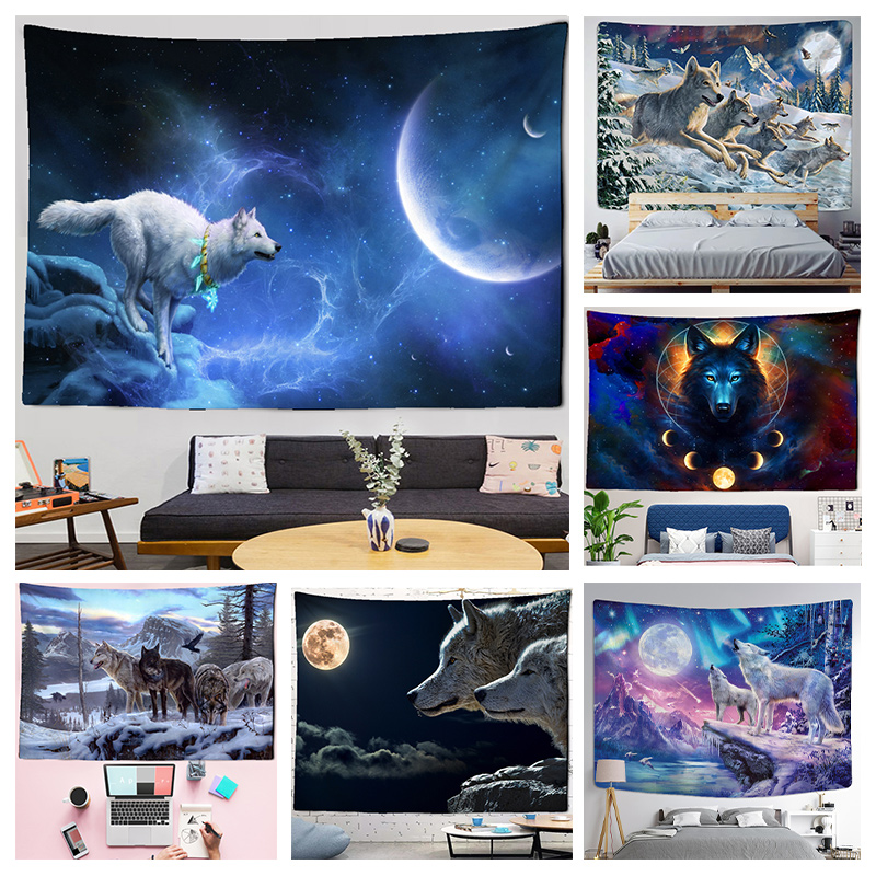 Fantasie Wolf Wandtapijt Opkno - Home Gym Decor recensie en prijs