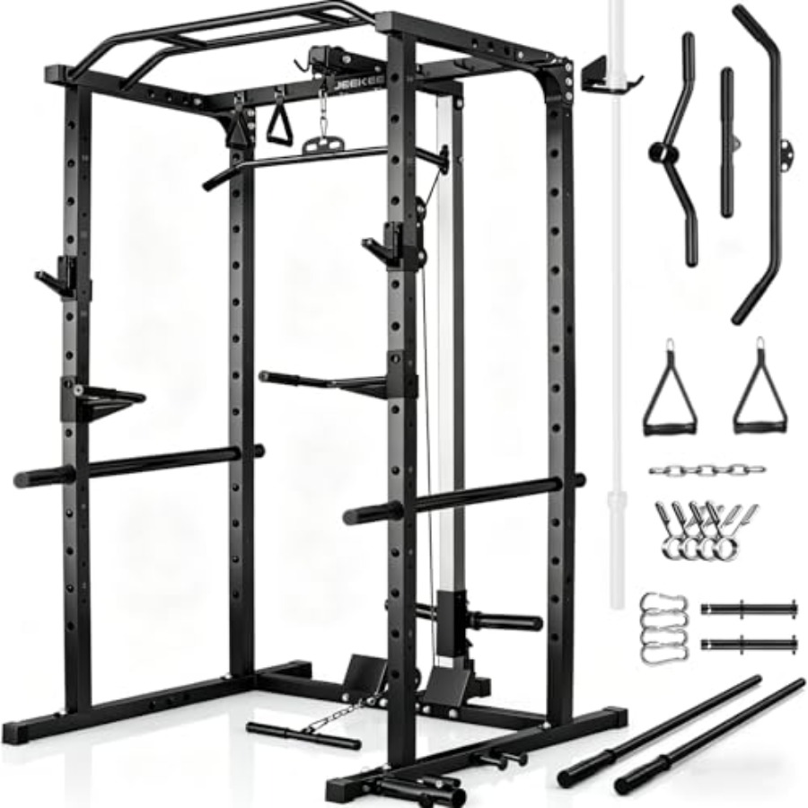 Homegym power rack met LAT pul - Squat Rack Power recensie en prijs