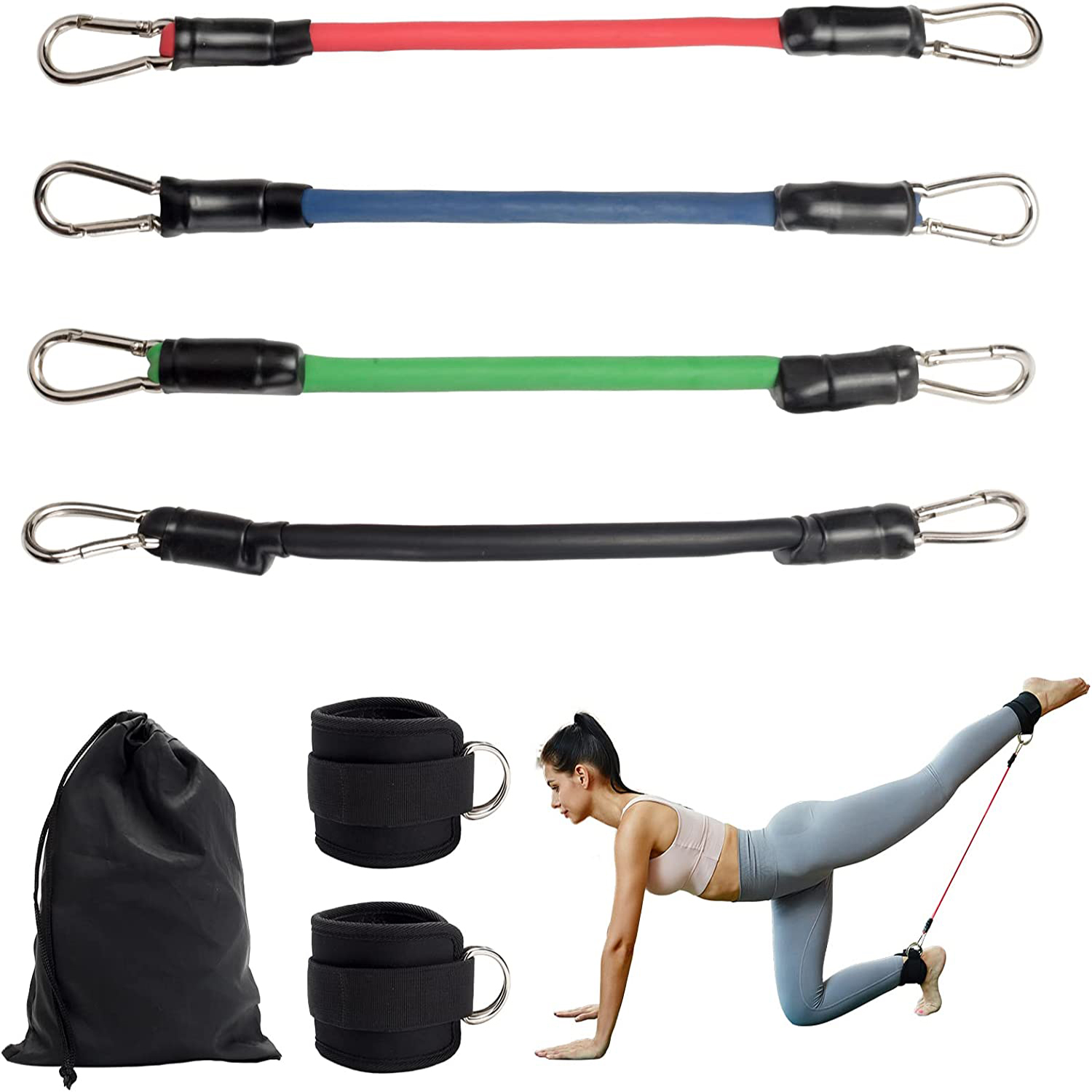 Elastisch weerstandsbandpak, e - Leg Home Gym Workout recensie en prijs