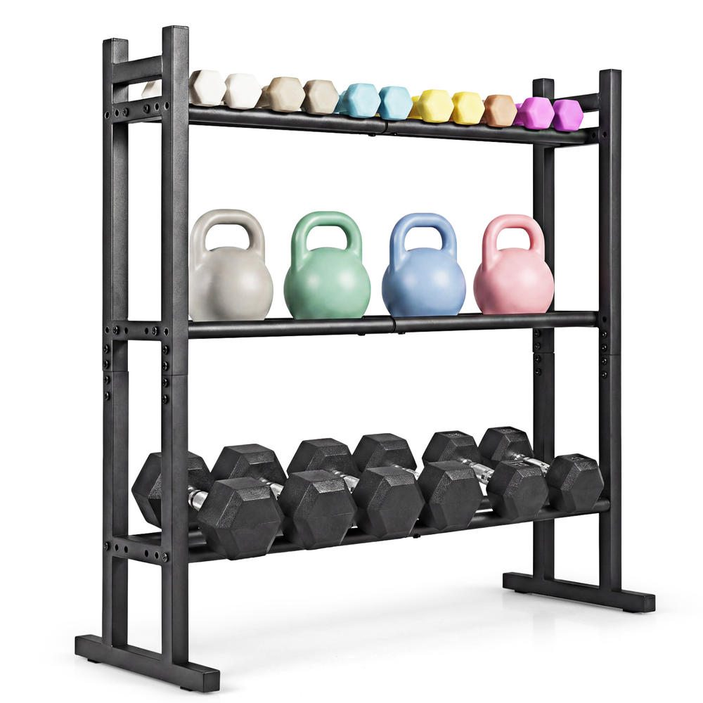 Zware 3-laags dumbbellrek, poe - Home Gym In Garage recensie en prijs