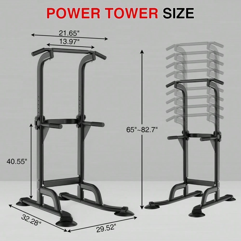 Gaderth Power Tower Dip Statio - Home Gym Options recensie en prijs